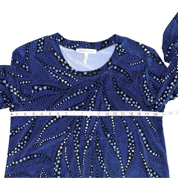 BCBGeneration Long Sleeve Star Shift Dress Size Medium - Picture 7 of 12